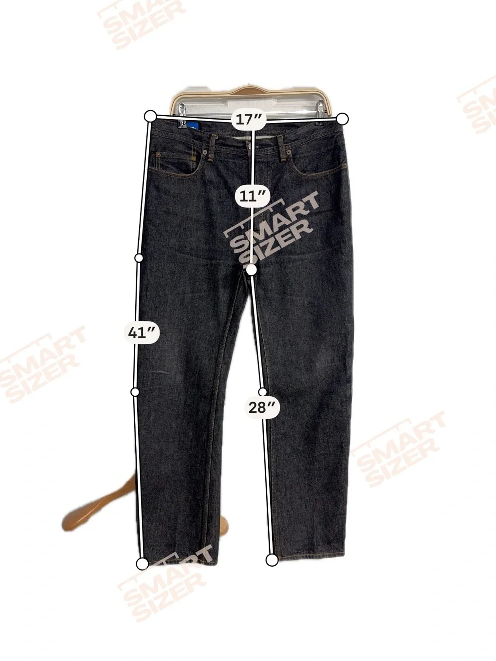 Acne Studios Blå Konst Land Black Straight Leg Jeans Dark Wash 29x32 Jeans Pants